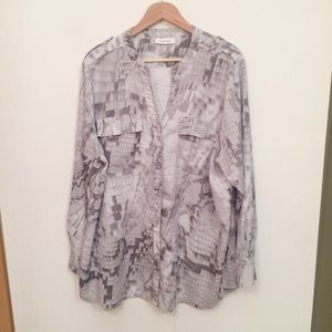 Calvin Klein Snakeskin Print Women's Top